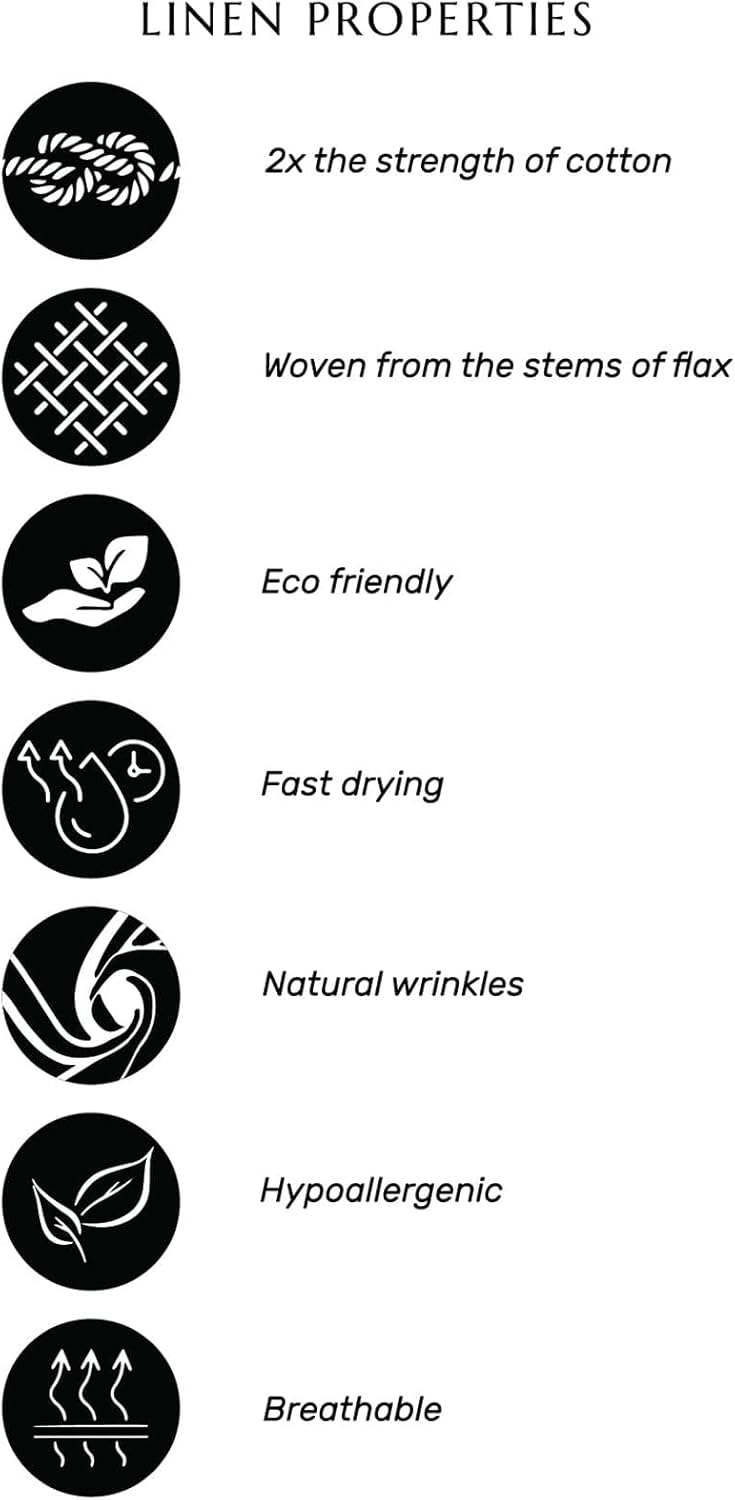 Solino Home Linen Bib Apron for Men & Women - Black Plaid Kitchen Apron with Front Pockets - Handcrafted from European Flax