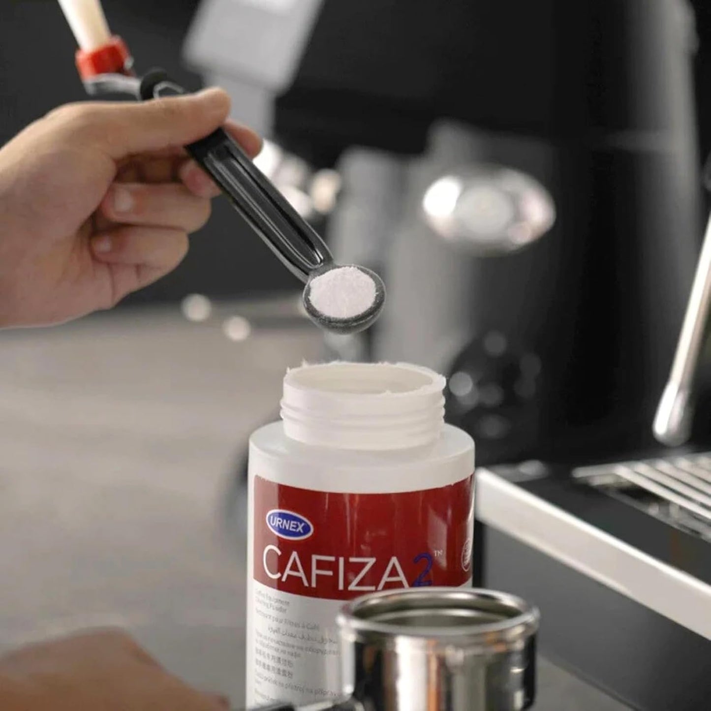 Urnex Espresso Machine Cleaning Powder - 566 grams - Cafiza Professional Espresso Machine Cleaner