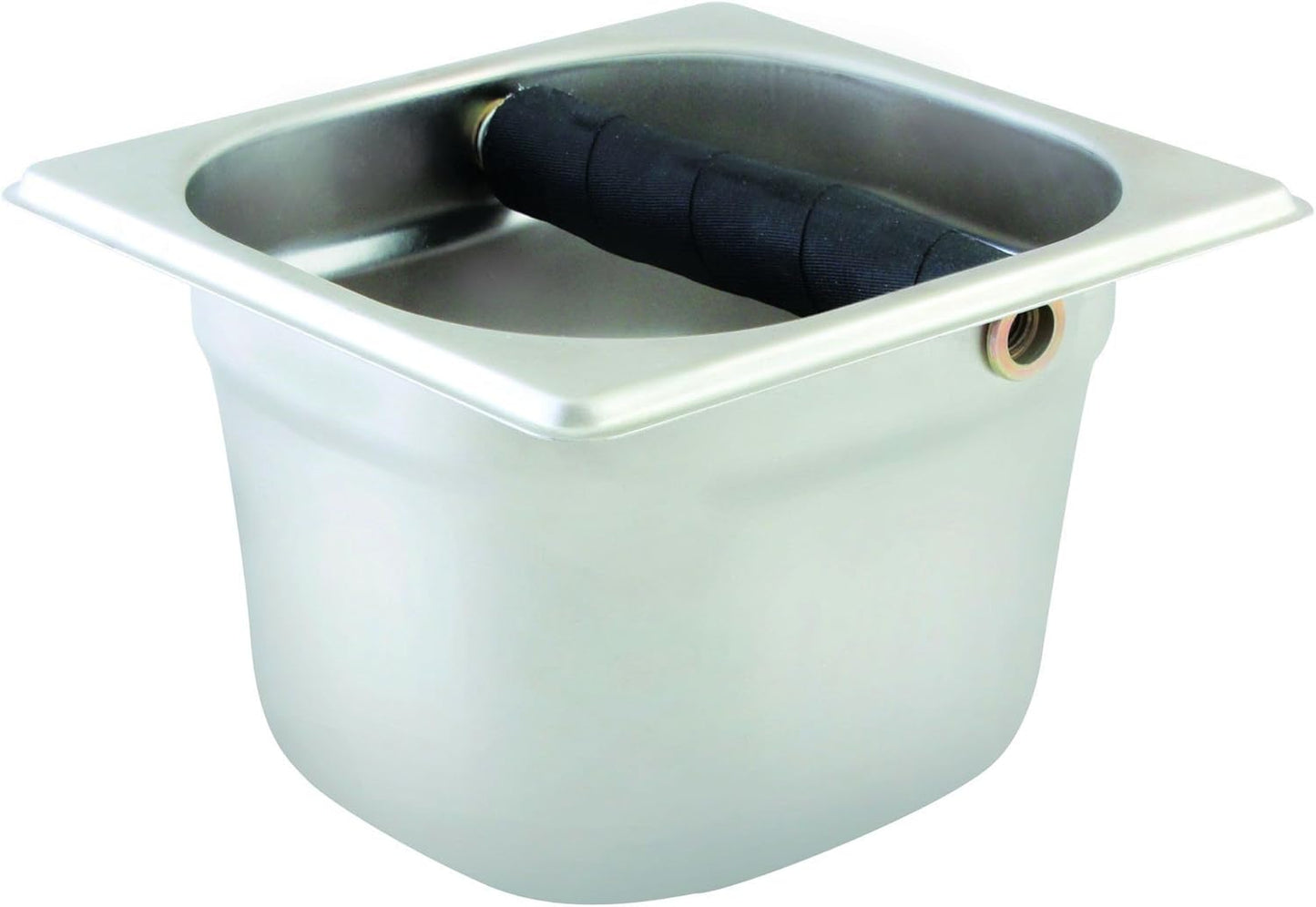 TrueCraftware- 4” Deep Commercial Grade Stainless Steel Coffee Knock Box with Rubber Knock Bar 0.6mm Thickness- Durable Barista Espresso Knock Box Perfect for Restaurant Cafes Home
