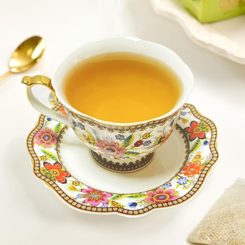 XIEJINJI Lemon Chamomile Tea - 40 Tea Bags, Caffeine-Free Herbal Tea, Zesty Citrus & Soothing Floral Notes, Eco-Conscious Packaging, Hot or Iced