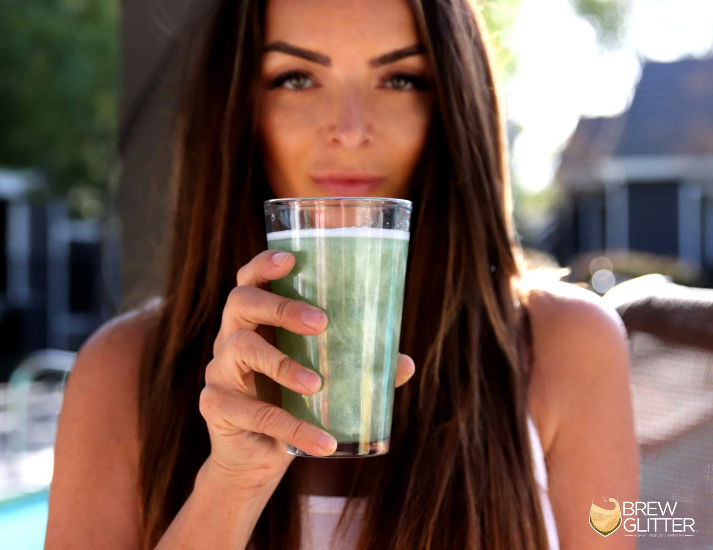 Orange BREW GLITTER Edible Glitter For Drinks, Cocktails, Beer, Garnish Glitter & Beverages | KOSHER & HALAL Certified | 100% Edible & Food Grade | Vegan, Gluten, Nut Free (25g Spray Pump, Orange)