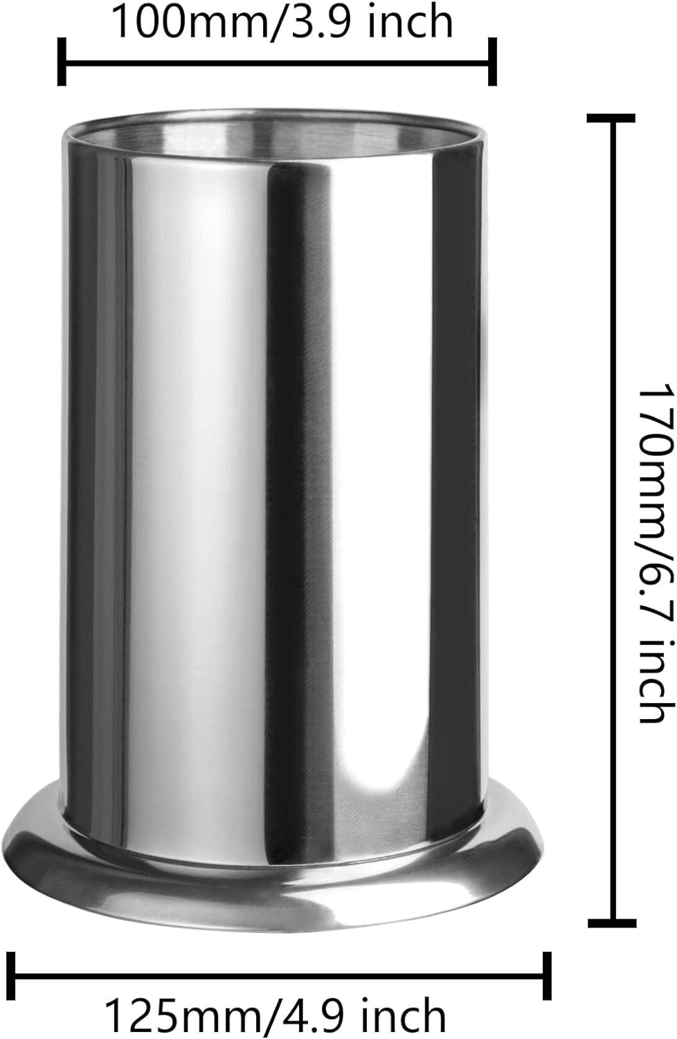 MyLifeUNIT Straw Holder for Counter, Stainless Steel Coffee Stirrers Holder 6.7" x 4.9"