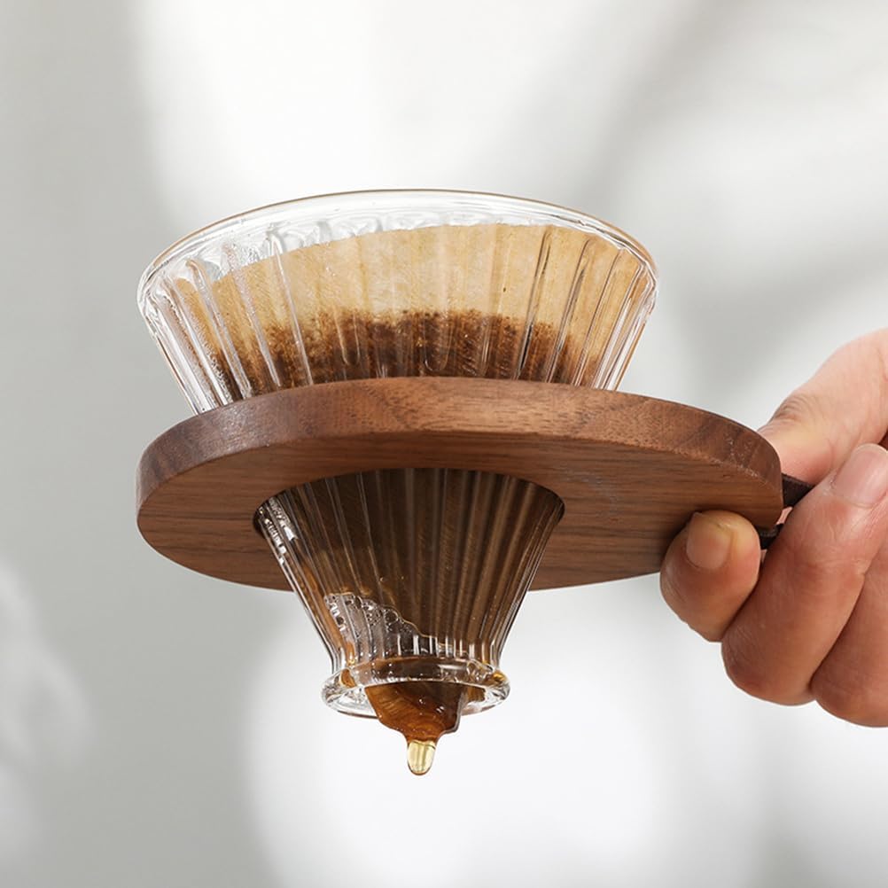 Coffee Dripper Rack Coffee Brewing Filter Cone Wooden Dripper Stand Filter Stand Tea Strainer Holder Funnel Holder for Lover Rack