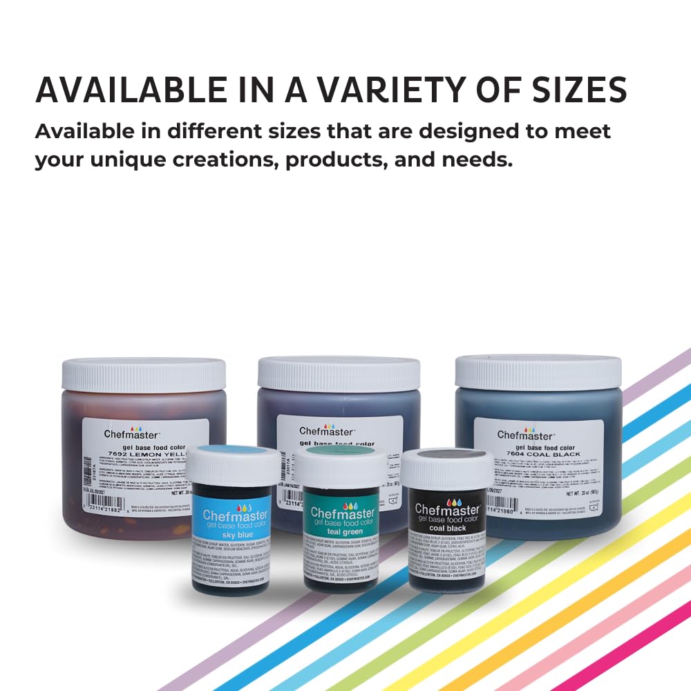 Chefmaster Super Red Gel Food Coloring | Vibrant Color | Professional-Grade Dye for Icing, Frosting, Fondant | Baking & Decorating | Fade-Resistant | Easy-to-Use | Made in USA | 1 oz