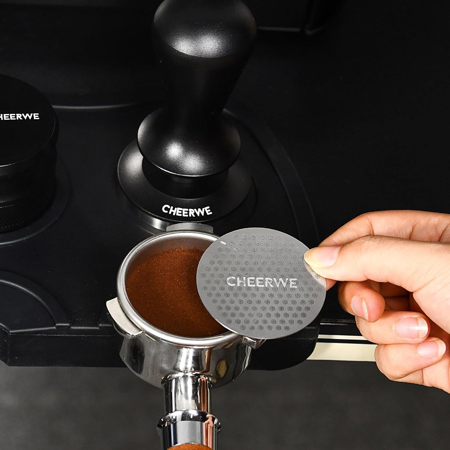 Puck Screen for 58.35mm Portafilter, Reusable Mesh Coffee Filter for Espresso Portafilter Filter Basket, 0.7mm Thickness 304 Stainless Steel
