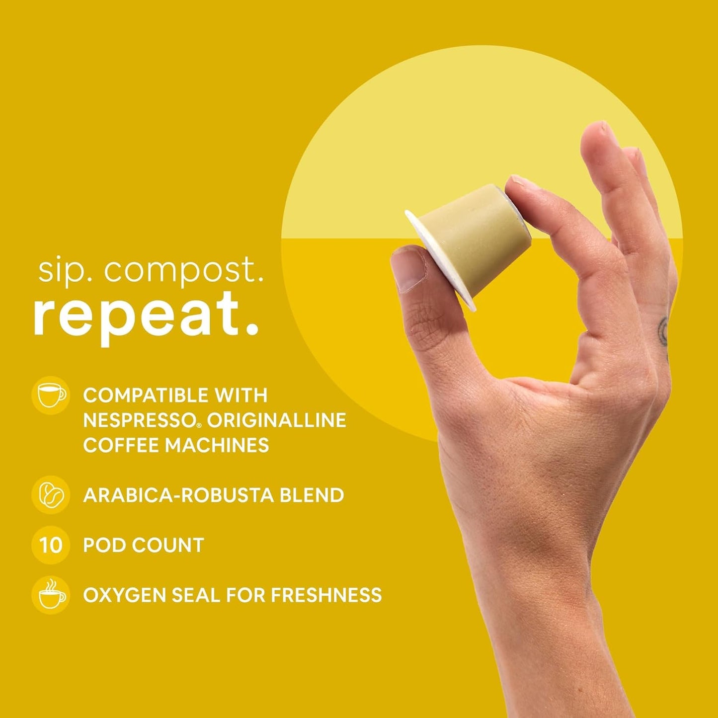 Woken Coffee Compostable Nespresso Pods Variety Pack - Dark and Medium Roast Italian Espresso Compostable Coffee Pods Compatible with Nespresso Machine (50 Pods, 5 Boxes) (Pack of 5), Variety Pack)