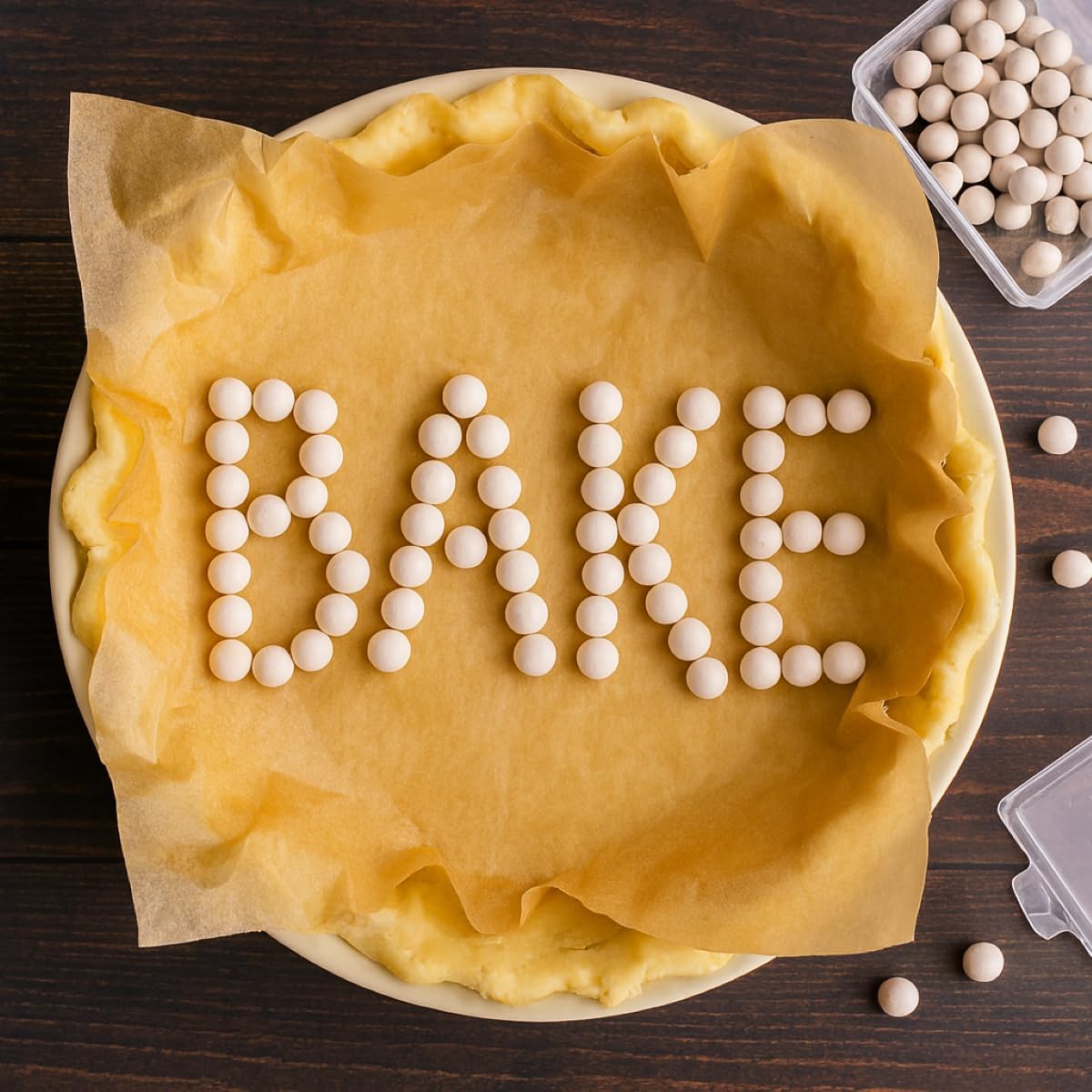 Mrs. Anderson's Baking Pie Weights | Natural Ceramic Stoneware Beads for Blind Baking | Heat-Safe, Food-Safe, Easy to Use | Prevents Shrinking, Puffing, Bubbling | Individual Weighted Balls