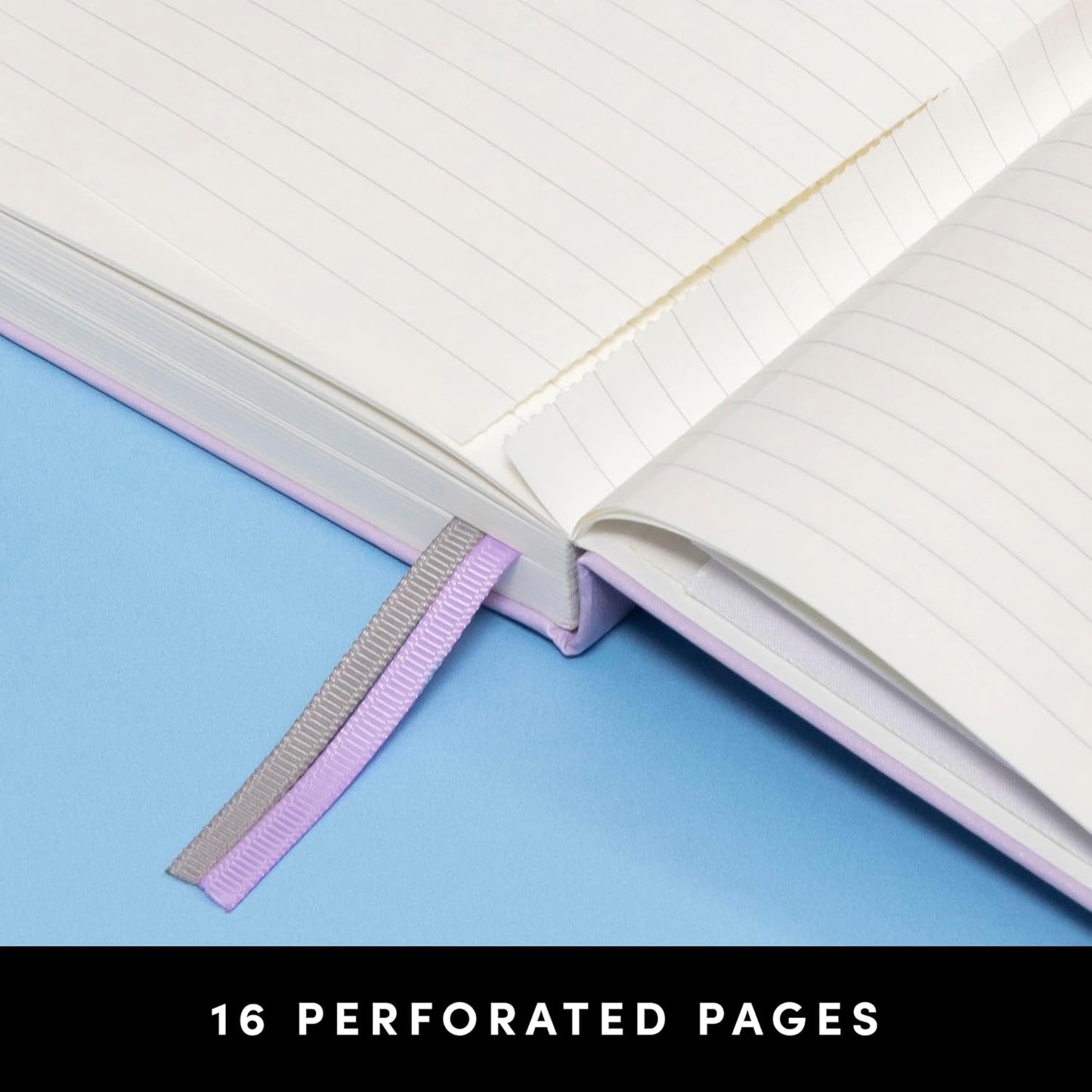 PAPERAGE Lined Journal Notebook, (Burgundy), 252 Pages, Medium 5.6 in x 8 in - 100 GSM Thick Paper – Hardcover Journaling Notebook for Work, School & Note Taking