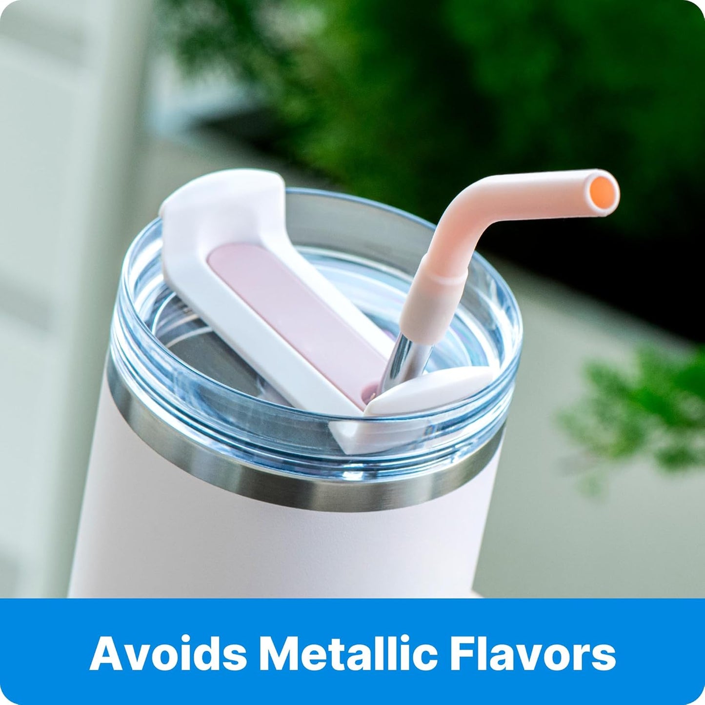 6Pcs Silicone Straw Tips, Reusable Rubber Straw Tips for Metal Straws and Other 0.31Inch (8MM Outdiameter) Straws, Fit for Stanley Cup Tumbler (Black)