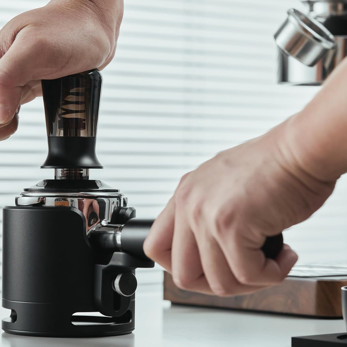 IKAPE 54MM Bottomless Naked Portafilter for Breville BES870/880 & Solis – Includes 18g Basket (Bambino Plus Not Supported)