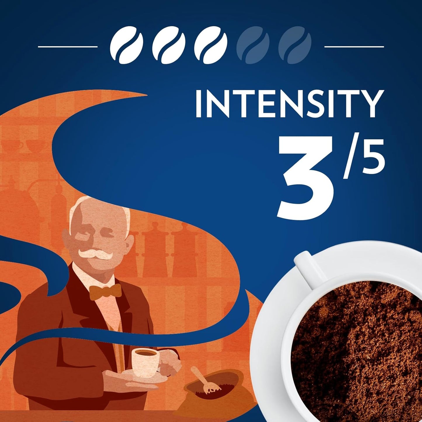 Lavazza Perfetto Ground Coffee Blend, Dark Roast, 20 Ounce, Value Pack, Caramel flavor with Dark and Velvety Texture, 100% Arabica