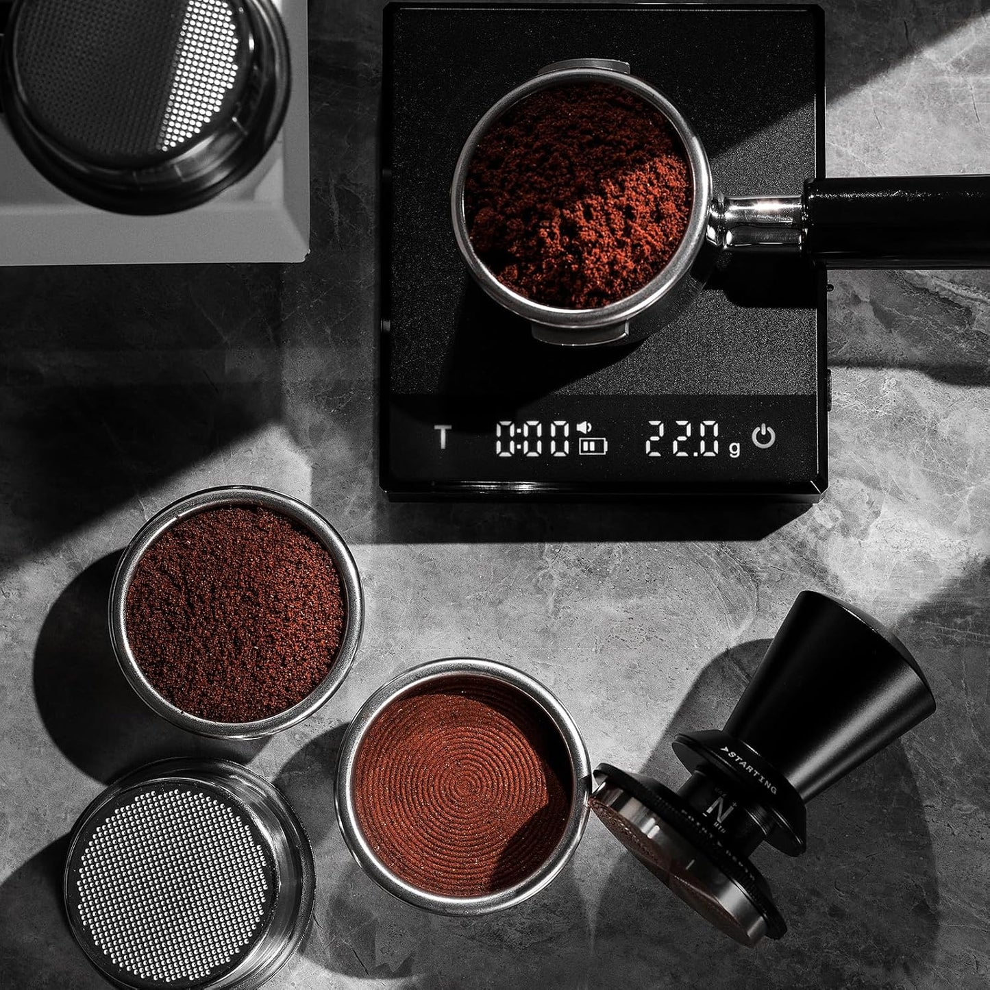 58MM Espresso Portafilter Basket, 20g Coffee Paper Filters, High Precision Extraction Portafilter Basket Filter, Fits for Most 58MM Coffee Machines