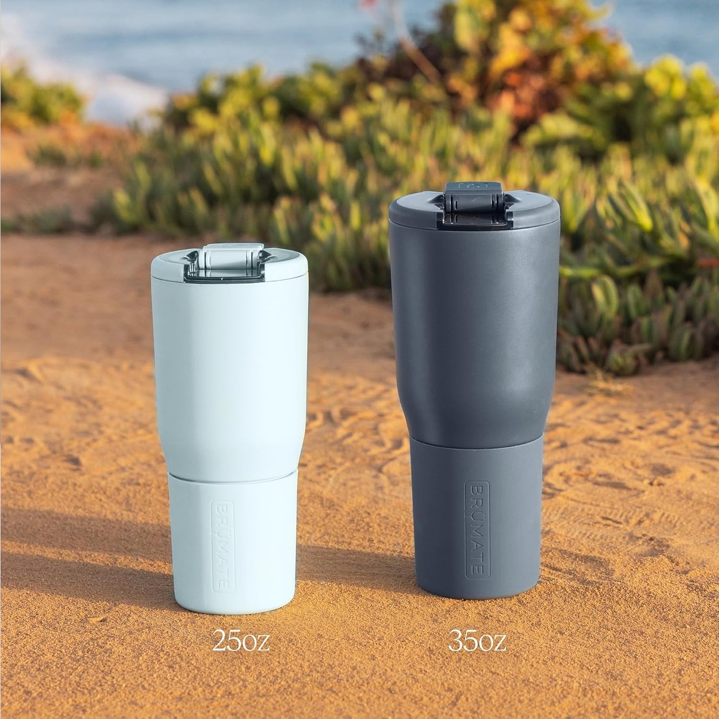 BrüMate Nav 25oz 100% Leak Proof Insulated Travel Tumbler with Magnetic BevLock™ Lid - Double Wall Cup-Holder Friendly Stainless Steel Mug (OD Green)