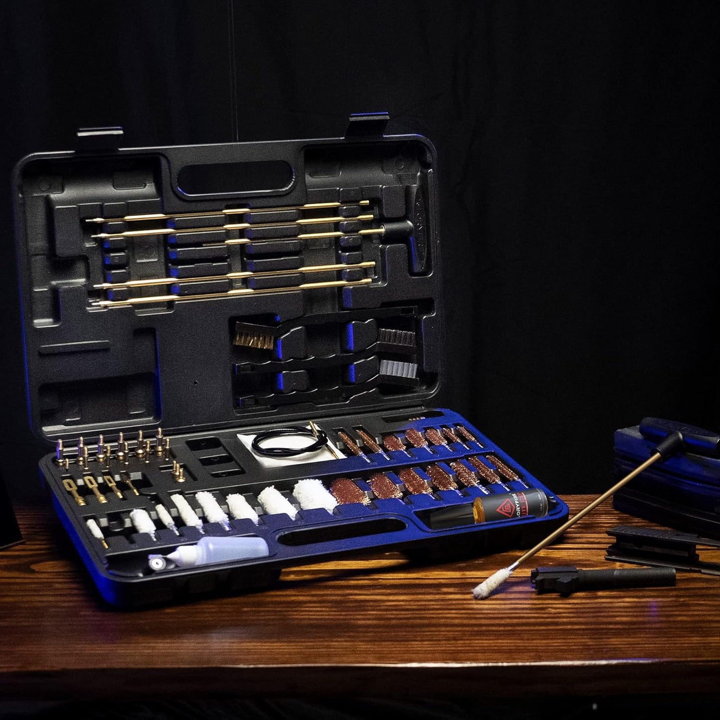 GLORYFIRE Gun Cleaning Kit Universal for Guns, Gun Brushes for Pistol, Handgun, Shotgun, Elite Brass Rods and Wire Rope, Hunting Gear Gun Accessories for Men