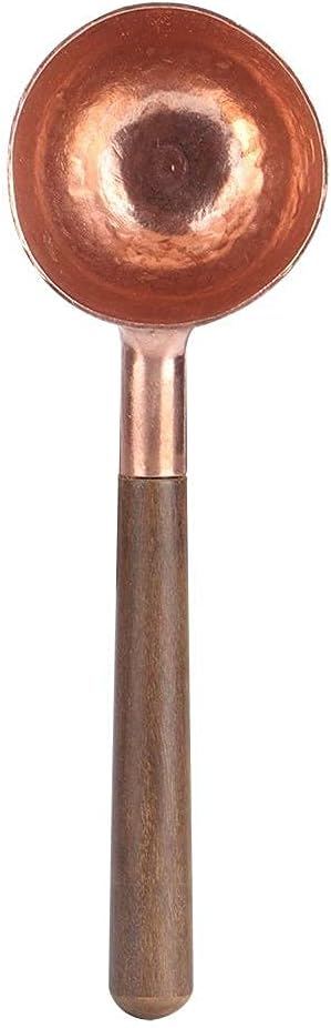 Measuring Spoons, Wood Handle Coffee Scoop Black Walnut and Red Copper Tablespoon Scoop for Coffee Tea, Cooking Mixing Stirrer Kitchen Tools Utensils