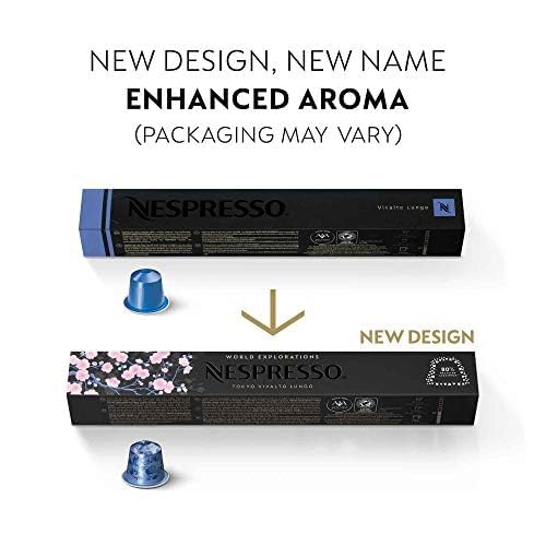 Nespresso Capsules Original Line Tokyo Vivalto Lungo, Medium Roast Coffee, 50 Count Coffee Pods