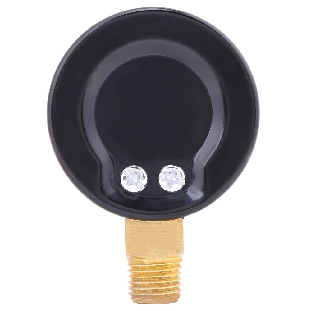 1/4" NPT 200Psi Steel Economical All Purpose Pressure Gauge with Brass Internals 2" Dial Display Bottom Mount