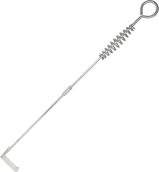 26.5" BBQ Ash Tool Poker Rake, Charcoal and Grill Cleaning Ash Tools for Big Green Egg, Kamado Joe and Other Charcoal Grills Corner Cleaner Accessories