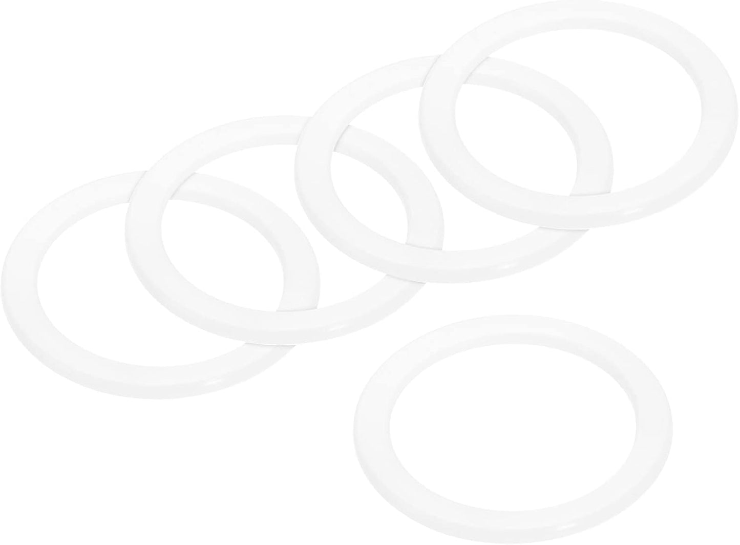 MECCANIXITY Gasket Seal Coffee Maker White Silicone Ring Replacement 56x73x3.3mm for 6-Cup Aluminium Coffee Pot, Pack of 5