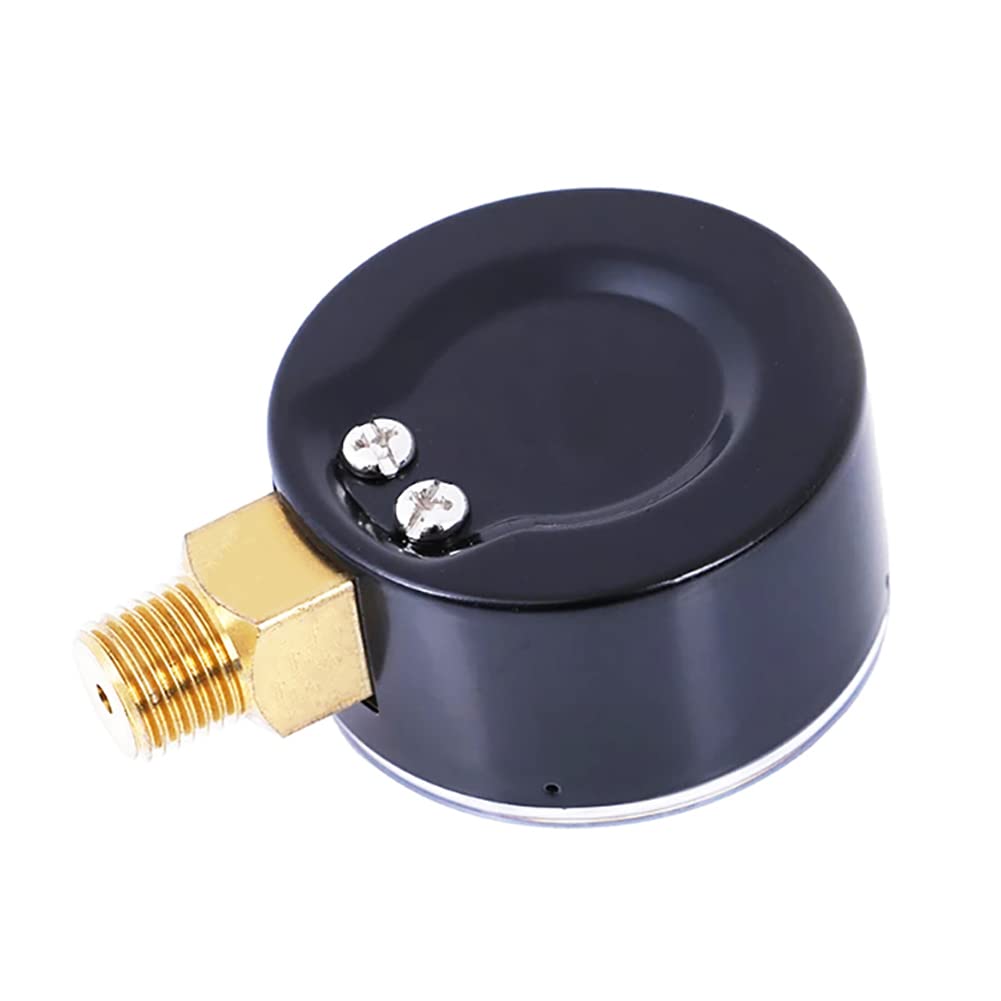1/4" NPT 100Psi Steel Economical All Purpose Pressure Gauge with Brass Internals 2" Dial Display Bottom Mount