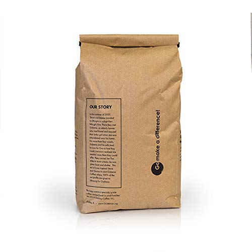 5lb Go-Blend Ground Fresh Roasted Coffee, Dark Roast, 100% Arabica Specialty Coffee, 80 ounces, 5 pounds, Bulk Coffee