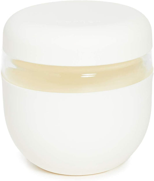 W&P Porter Seal Tight Glass Lunch Bowl Container w/ Lid | Cream 24 Ounces | Leak & Spill Proof, Soup & Stew Food Storage, Meal Prep, Airtight, Microwave and Dishwasher Safe, BPA-Free