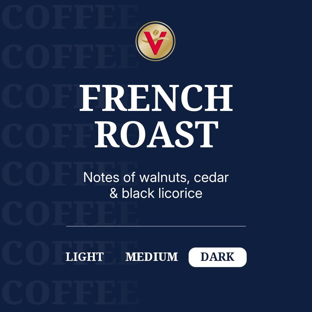 Victor Allen's Coffee French Roast, Dark Roast, 80 Count, Single Serve Coffee Pods for Keurig K-Cup Brewers