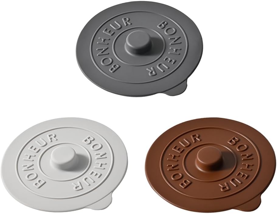 Silicone Cup Covers (Set of 3) ， Multicolored Silicone Lids for Mugs, Cups, Tea Pots,Flexible Mug Covers，Hot Cup Lids for Coffee & Tea