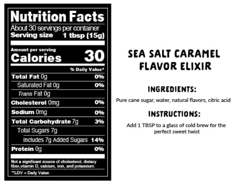 Explorer Caramel Coffee Syrup Flavor, All Natural Gluten Free Flavoring, with Himalayan Sea Salt for Drinks, Lattes, Cocktails & Shakes, 12.7 fl oz
