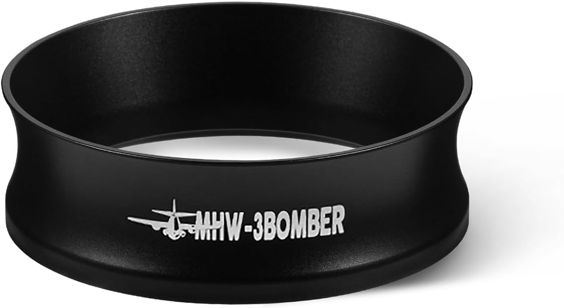 MHW-3BOMBER 54mm Espresso Dosing Funnel Magnetic Coffee Dosing Ring Portafilter Funnel Barista Tools Compatible with 54mm Espresso Portafilter DR5547B-OS