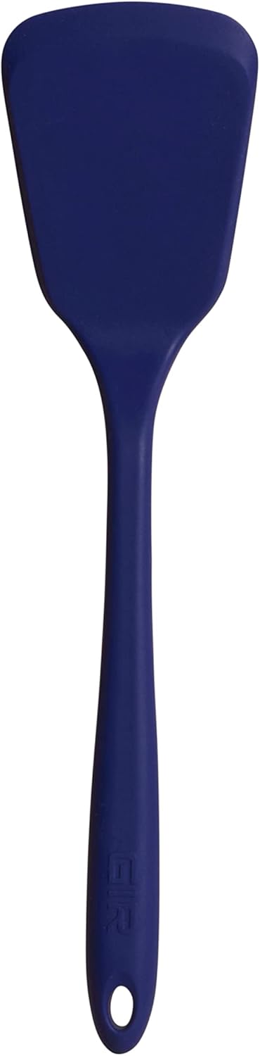 GIR: Get It Right Silicone Turner - Non-Stick Heat Resistant Silicone Spatula Turner for BBQs & Cookouts - Lifts, Flip, and Transfer Food Items - 13 Inch, Navy