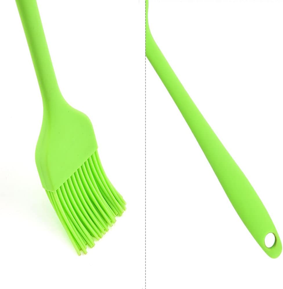 Silicone brush, Oil Brush for BBQ Kitchen Cooking Baking and Grilling (7 PCS,purple)