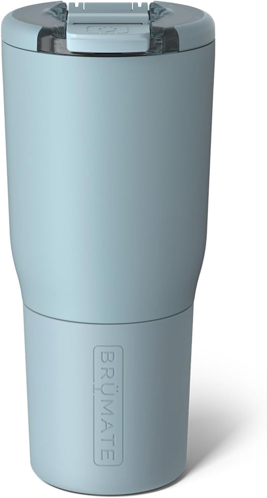 BrüMate Nav 25oz 100% Leak Proof Insulated Travel Tumbler with Magnetic BevLock™ Lid - Double Wall Cup-Holder Friendly Stainless Steel Mug (Mist)