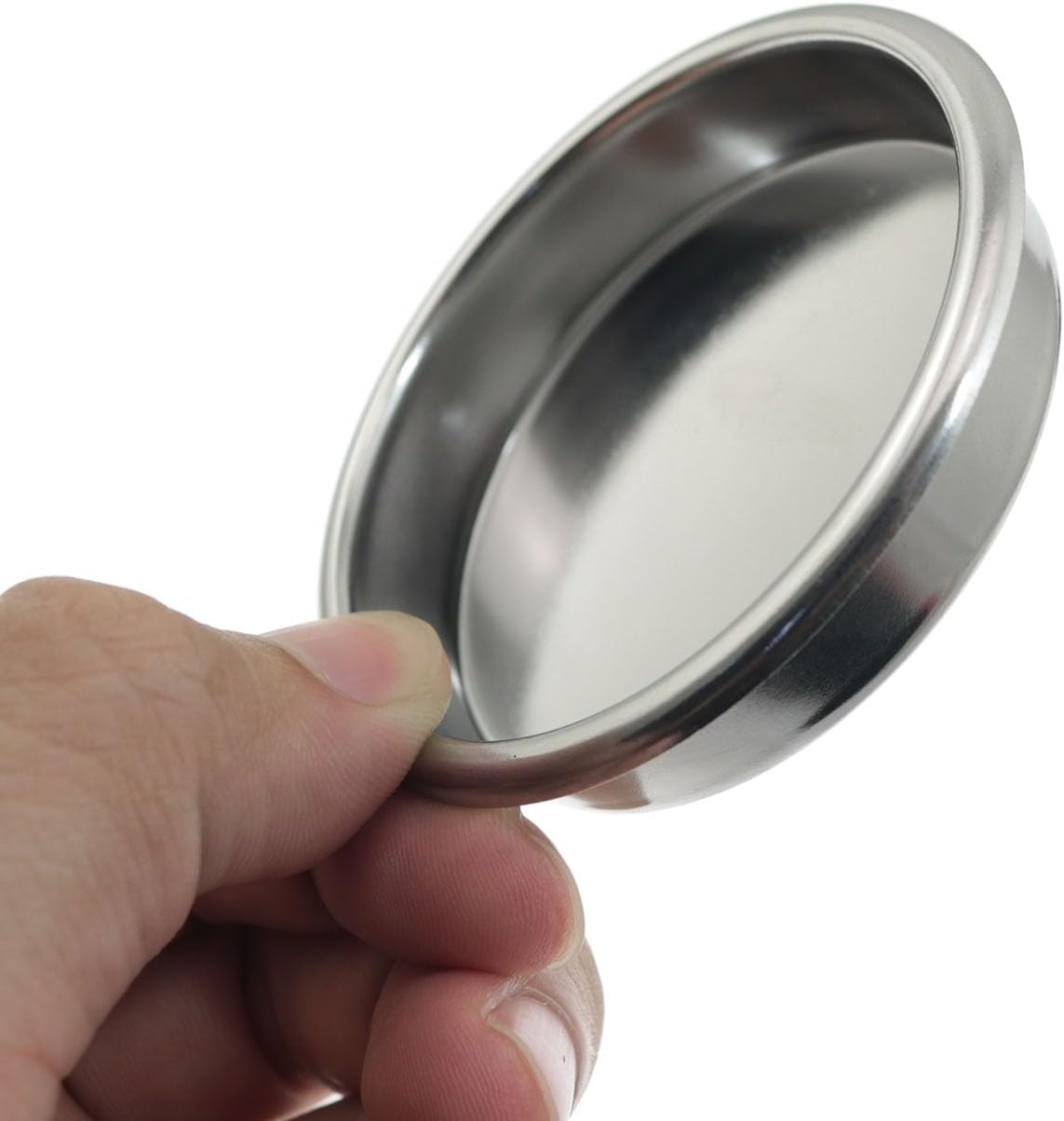 Maxmoral Backwash Tray 58x15mm Stainless Steel Backwash Blind Basket Coffee Machine Powder Bowl Stainless Steel Back Flush Filter Basket For Espresso Machine Cleaning Tray