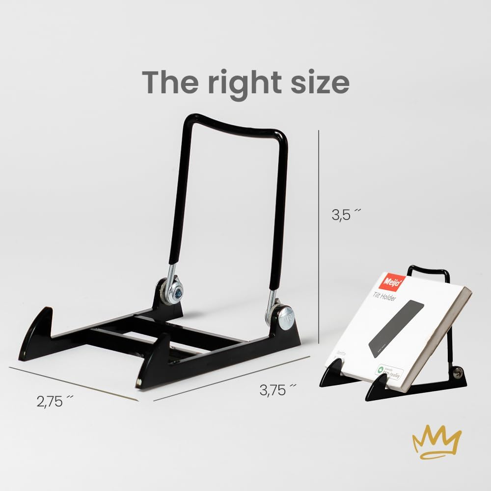 KINGDOM SOLUTIONS MADE IN USA 12-Pack Adjustable Acrylic Easels - Plate Stand - Sturdy Book Stand for Art, Pictures, Plates, Frames - Unique on the Market