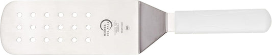 Mercer Culinary Millennia Perforated Turner, 8 Inch x 3 Inch Blade, White Handle