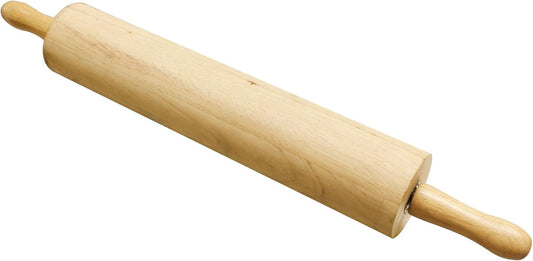 TrueCraftware- 13" Wooden Rolling Pin 3-1/4" Diameter- Wooden Roll Pin Dough Roller Classic Wood Rolling Pins for All Baking Needs for Fondant Pie Crust Cookie Pastry Dough Pastry Rolling Pin