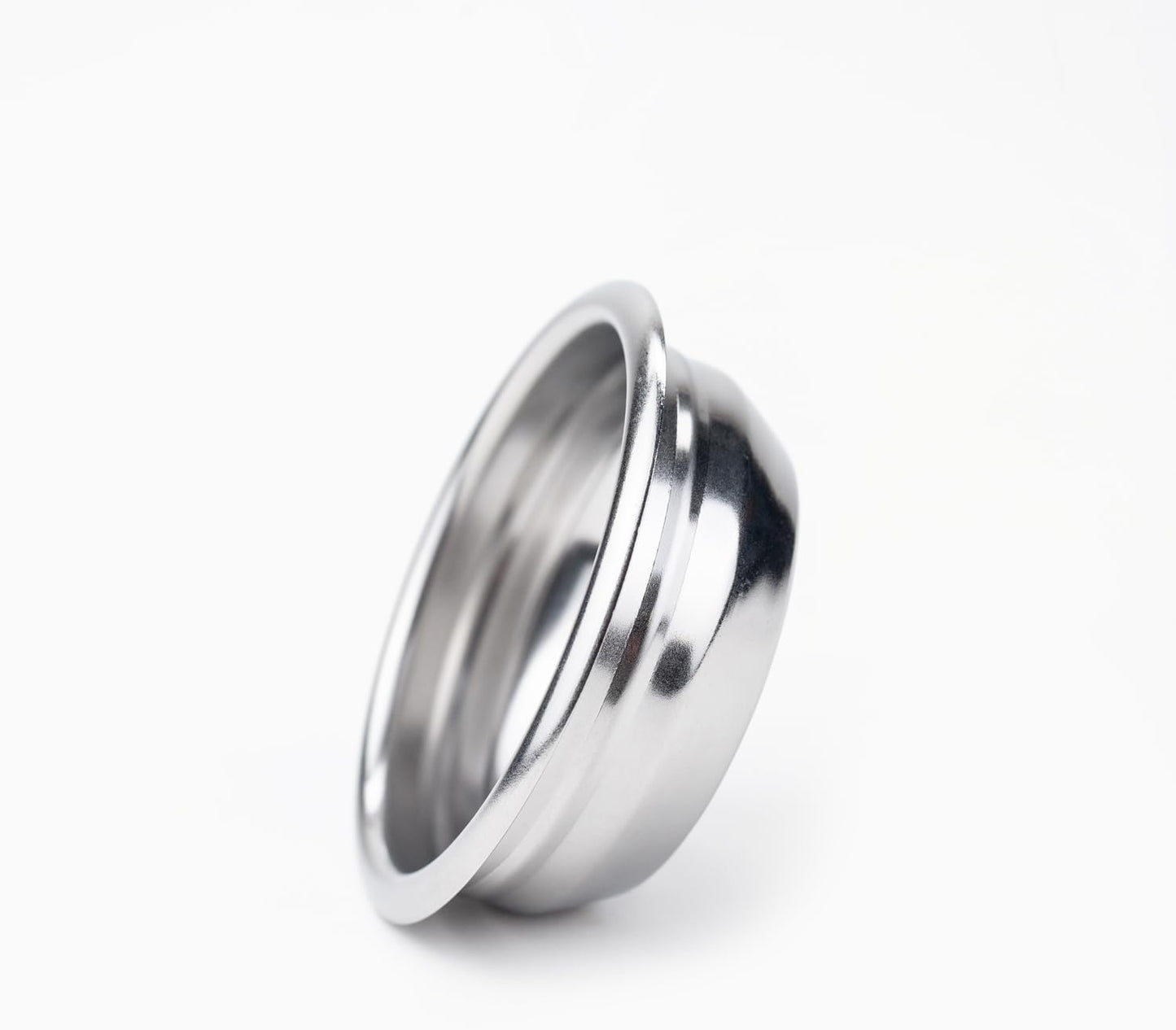 Crema Coffee Products 58mm Filter Basket | Single Shot Non-Pressurized Stainless Steel Basket | Compatible with Breville 58mm Portafilters | Precise Tapered Profile for Consistent Espresso Shots