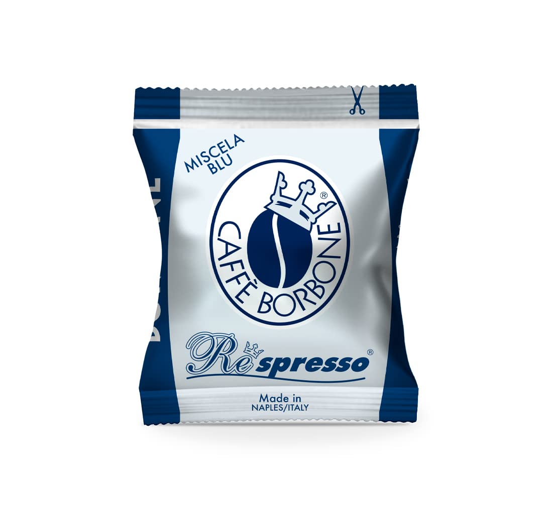 Caffè Borbone Coffee Capsules, Blue Blend, Medium Roast, 50 Count, Compatible with Nespresso, Made in Italy