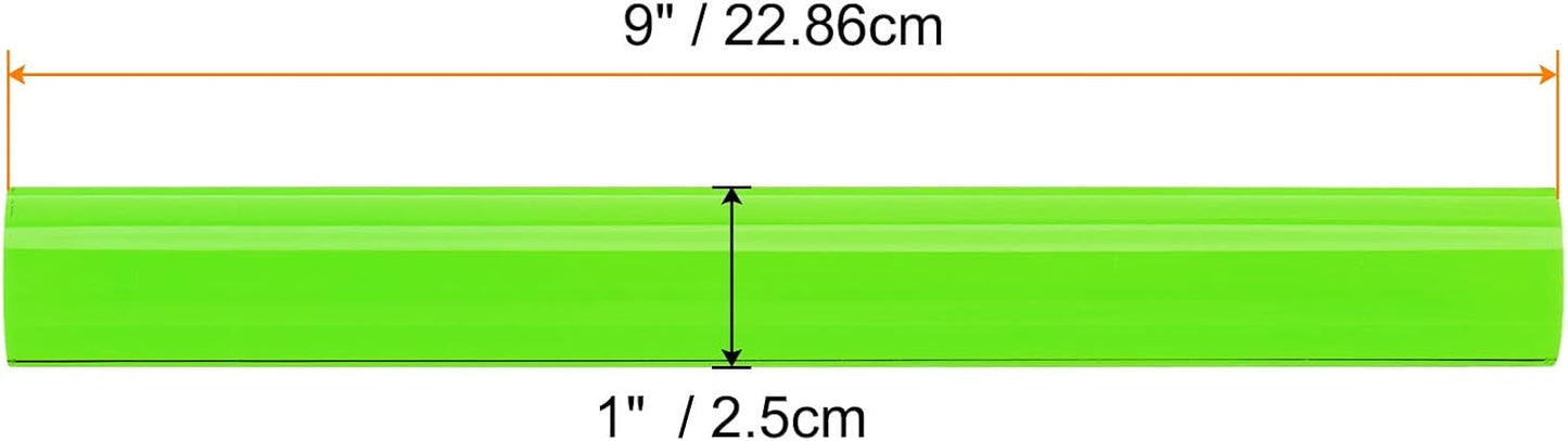HARFINGTON Acrylic Clay Roller 9 Inch x 1 Inch Solid Non-Stick Plastic Round Tube Roller Polymer Clay Rod Fondant Rolling Pin for Shaping, Sculpting, Modeling DIY Crafts, Green