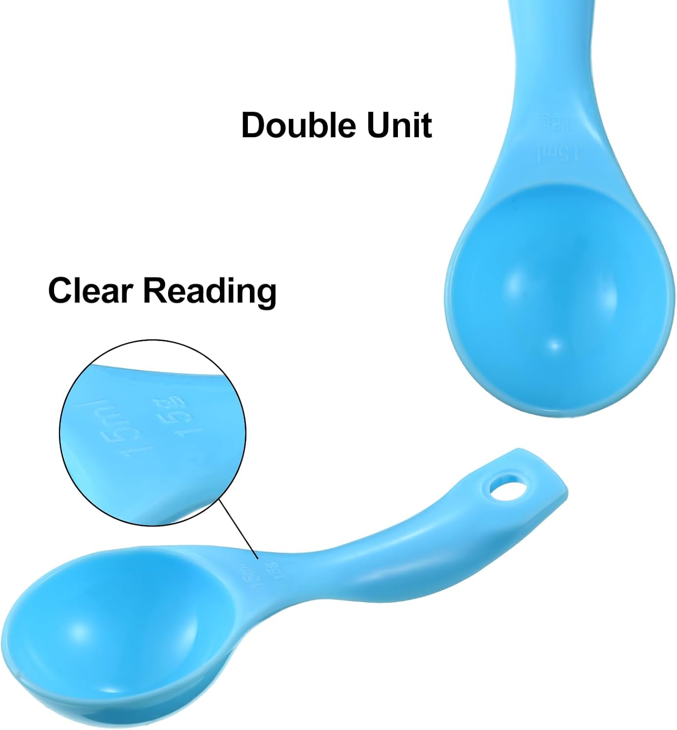 20 Pieces Plastic Colorful Measuring Cup Spoons for Kitchen Cooking Baking Dry and Liquid Ingredients