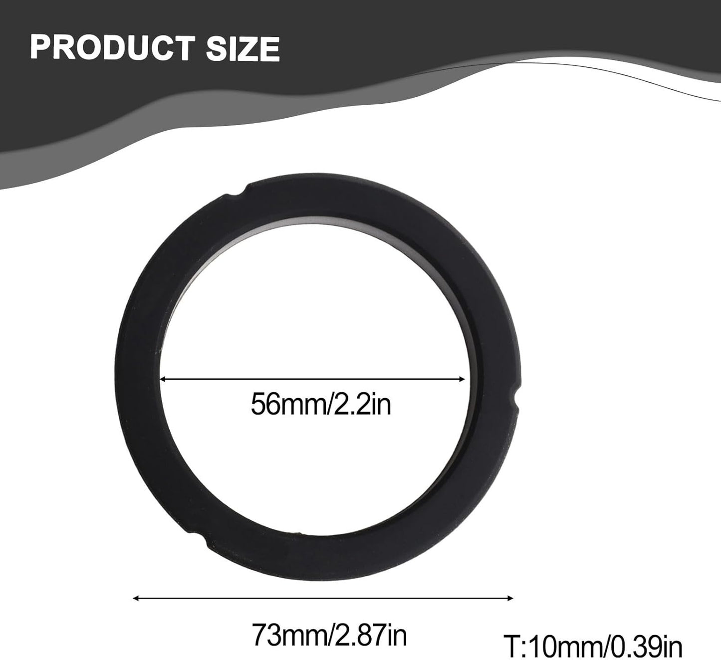 Group Head Seal Gasket For Bezzera, Espresso Machines Group Nozzle Connector Gasket O-Ring, Silicone Replacement 73X56x10mm(1 pack)
