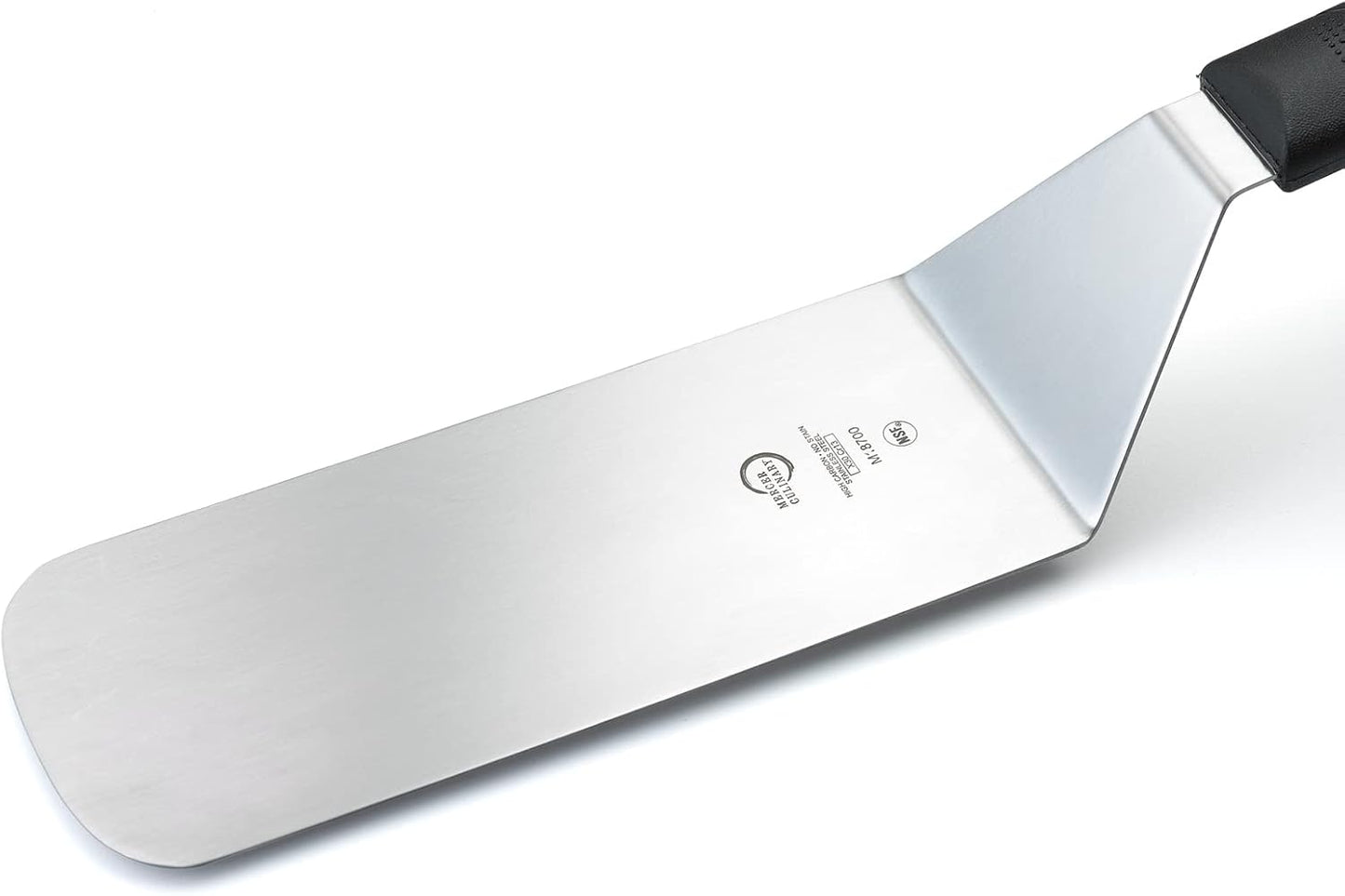 Mercer Culinary Millennia Turner/Spatula, 8 Inch x 3 Inch Blade, Black Handle