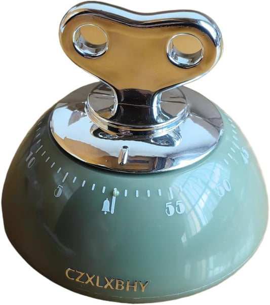 Kitchen Timers for Cooking, 100% Mechanical Cooking Timer，No Batteries Required，Magnetic Back.(Green)