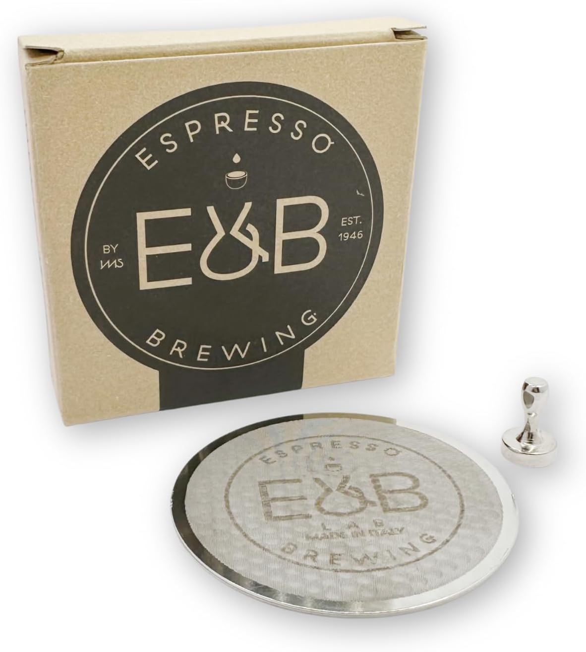 IMS Precision Puck Diffuser Screen by E&B, LAB made for 54mm Breville and Sage espresso machines with magnet