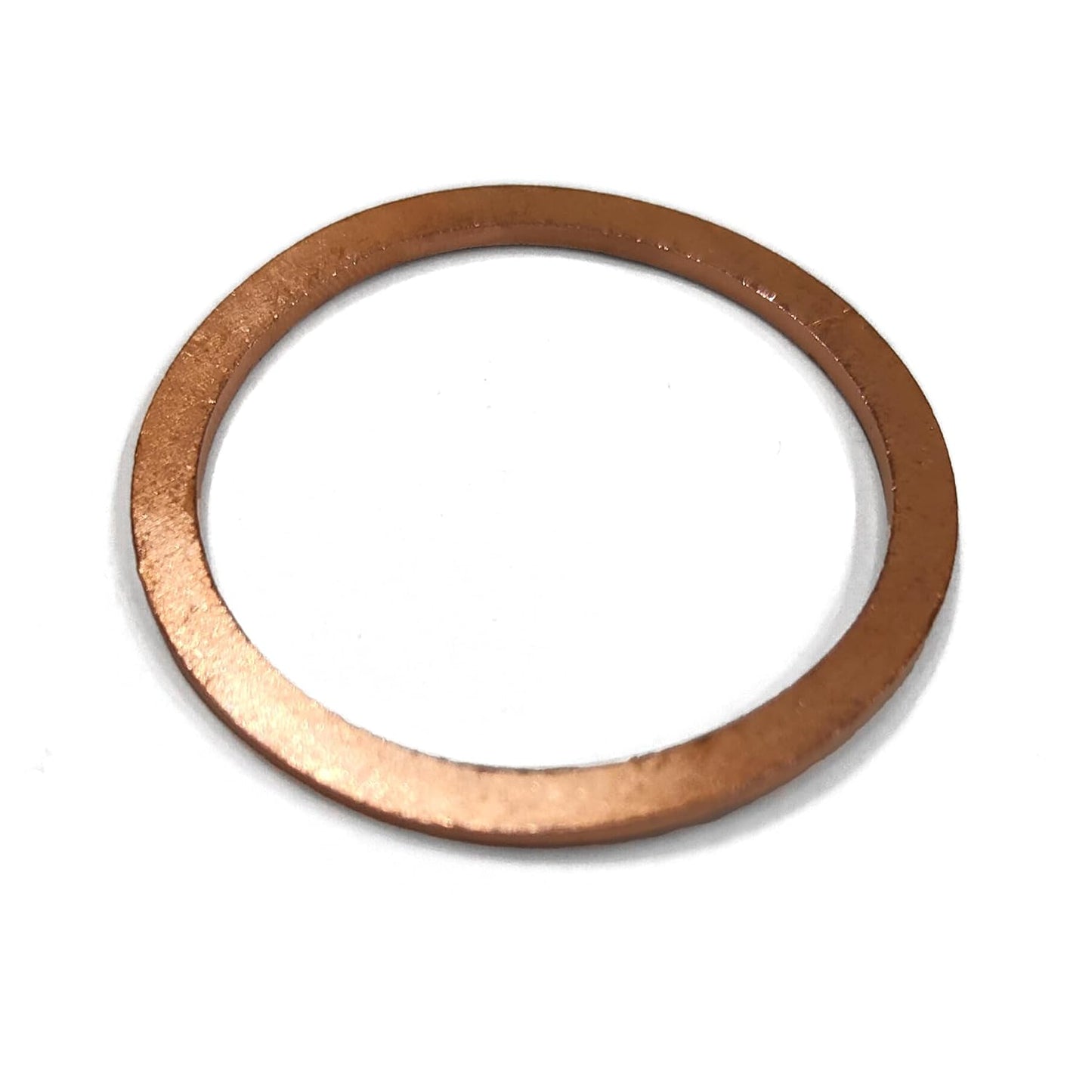 M34 Copper Flat Washer Crush Washer Sealing Ring, 34mm ID, 41mm OD, 1.5mm Thickness, 10 Pieces