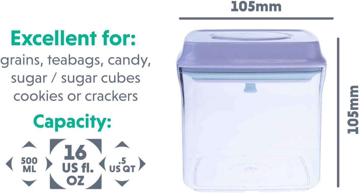 Bop Top | Airtight Meal Prep Containers with Lids | Food Storage Container Sets | Snack and Overnight Oats Fridge Organizer | Pantry and Kitchen Organization