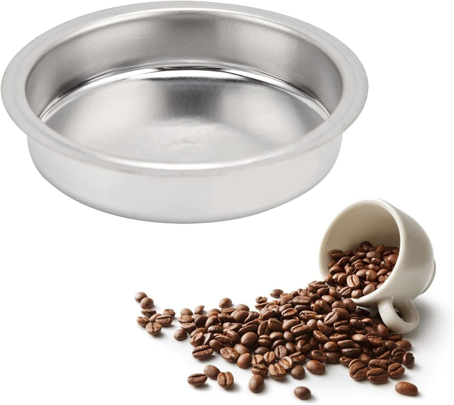 Coffee Machine Blind Filter,51mm Stainless Steel Coffee Machine Backflush Insert Blind Filter Coffee Handle Blind Bowl for Espresso Machine