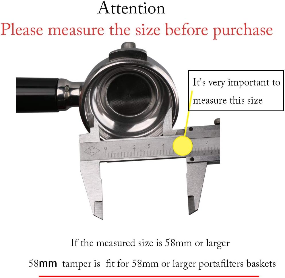Stainless Steel 58mm Coffee Tamper 100% Stainless Steel Espresso Tamper Tool