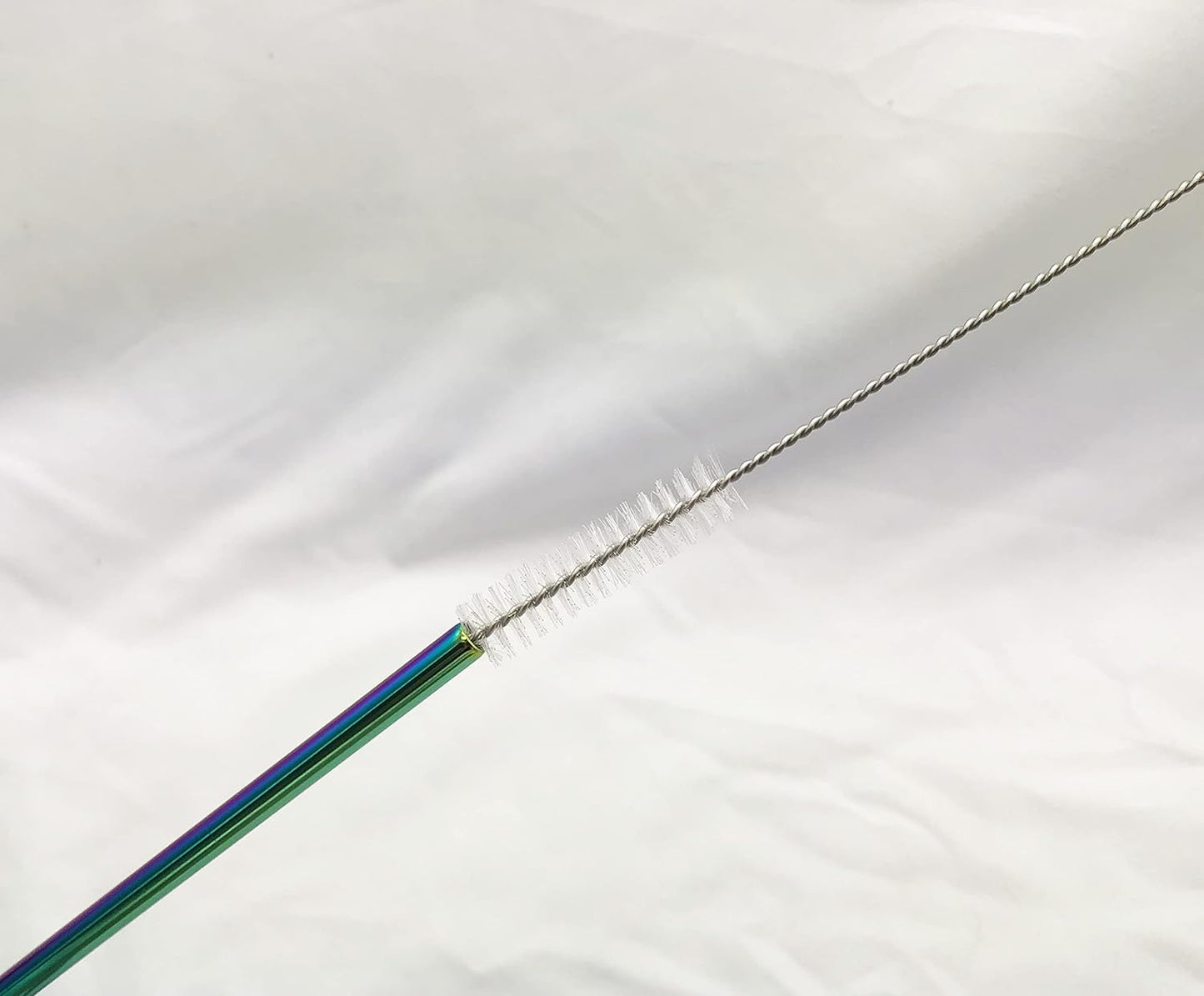 10 Pcs Stainless Steel Straws, Reusable Drinking Straws, Straight Metal Straw Sets with 2 Pcs Cleaning Brushes (10.5 Inch, Colorful)